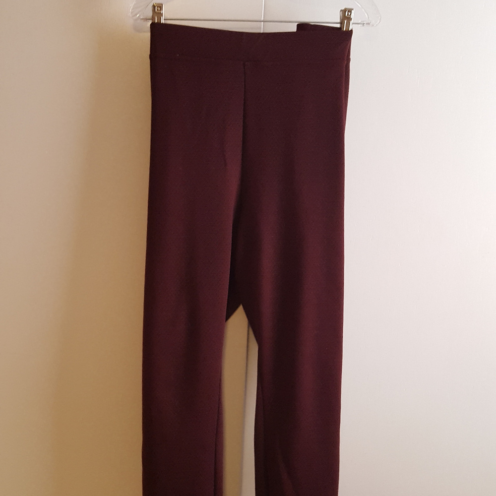 Maroon print pants